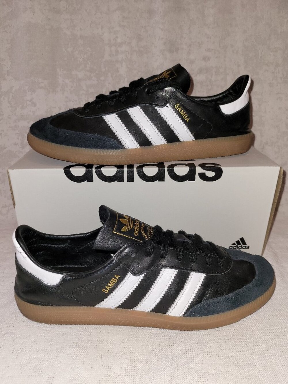 Adidas Samba Decon Black White Sneakers Mens 7/Women’s 8 [IF0641] Gum Bottom